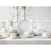 OTTO home Kombiservice Geschirr-Set, Service Ezzo (30-tlg), 6 Personen, Porzellan, Goldband, Made in Europe, 30 Teile, für 6 Personen