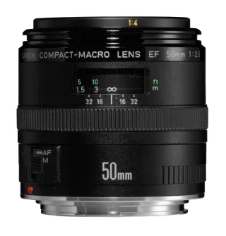 Canon EF 50mm 1:25 Compact Makro schwarz