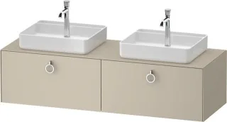 Duravit White Tulip Konsolenwaschtischunterbau wandhängend Taupe Seidenmatt 1600x550x408 mm - WT4891 WT4891B60600010
