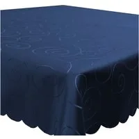 Haus und Deko Tischdecke Tischdecke Damast Ornamente eckig Circle Struktur bügelfrei pflegeleic (1-tlg)