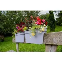 KHW Balkonkasten Flowerclip XXL (Set, 2 St), BxTxH: 57,5x27,7x27 cm