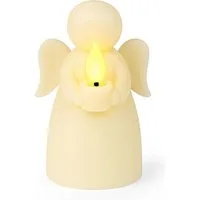 mucHome LED-Kerze LED Kerze Echtwachs flackerndem Licht Timer Engel oder Tannenbaum