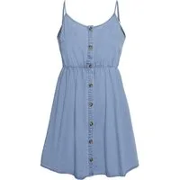 Vero Moda Blusenkleid FLICKA (1-tlg) Drapiert/gerafft