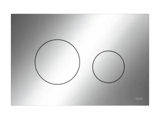 Tece loop WC-Betätigungsplatte Kunststoff für Zweimengentechnik, Chrom glänzend, 9240921 9240921