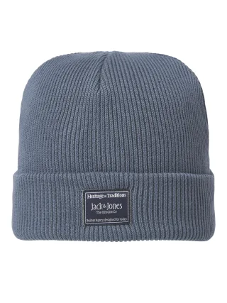 JACK&JONES - JACATTITUDE REGULAR BEANIE SN Grau - Gr. - ONE SIZE