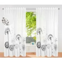 OTTO home Gardine Nannette (1 St), Multifunktionsband, halbtransparent, Polyester, halbtransparent, gemustert, pflegeleicht, verschiedene Größen