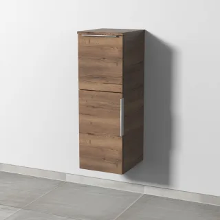 Sanipa 3way Mittelschrank mit 1 Tür und 1 Auszug, Eiche-Tabak, UM12450 UM12450