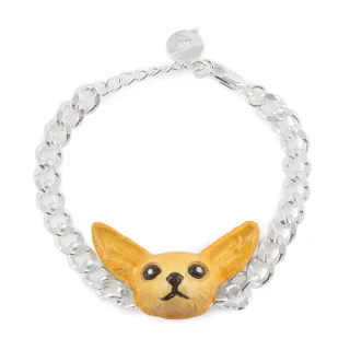 Fennek Fuchs Armband Silber plattiert