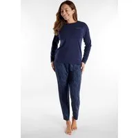 TOM TAILOR Schlafanzug Sitia (2 tlg) Langarm, Rundhalsausschnitt, mit Muster, basic, Viskosemix