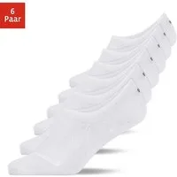 SNOCKS Füßlinge Invisible Socks Sneaker Socken Damen & Herren (6-Paar) aus Bio-Baumwolle, mit Anti-Rutsch-Pad und unsichtbar in den Schuhen