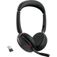 Evolve2 65 Flex Duo, Headset schwarz, Stereo, Microsoft Teams, USB-A, Link380a
