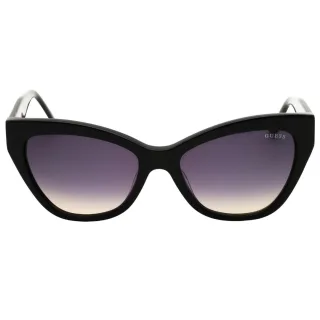 Glänzende Schwarze Cat-eye-sonnenbrille Von Guess