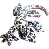LK Trend & Style Kuscheltier Sandtier Handschmeichler Salamander, Sandleguan, Gecko, Echse (ca.16 cm lang), zauberhaftes Geschenk zum Valentinstag