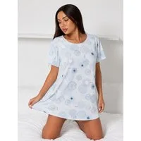 Elegant Love Nachthemd Damen Loungewear Sleepshirt – Bequeme Kurzarm Nachtwäsche Homewear – Lockeres Sleepwear Oberteil für Freizeit & Entspannung