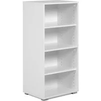 Finori Regal Fyn 20A, Weiß, Modern, inkl. Wandbefestigung, 46 x 96,5 x 33,5 cm