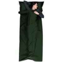 EAZY CASE Deckenschlafsack Schlafsack Mikrofaser Inlett, Mikrofaser Decke Festival Camping Schlafsack mit Kissenhülle Grün