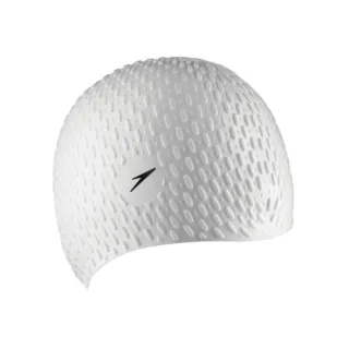 Speedo Unisex Badekappe mit Blasenmuster für Erwachsene (Weiß)
