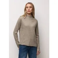 STREET ONE Stehkragenpullover im soften Baumwoll-Mix