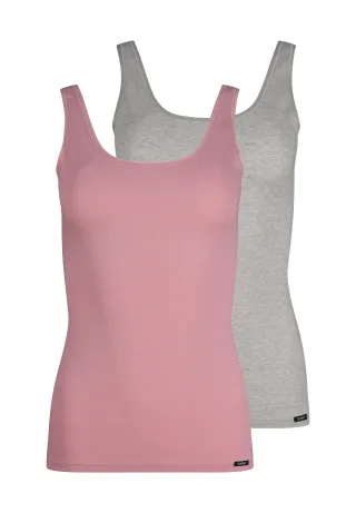 SKINY - SKINY Damen Tank Top DP Cotton Advantage zephyrmelange selection