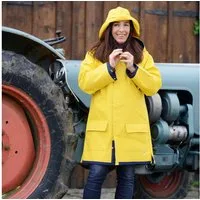 FRIESEN Friesennerz Regenjacke Original Friesennerz Büro oder Watt? - Regenmantel Erwachsene & Kinder Wasserabweisend, Winddicht, Wendbar, Kapuze, Reißverschluss, Knöpfe