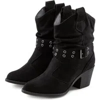 LASCANA Sommerstiefelette Cowboy Stiefelette Cowboy Boots, Western Stiefelette, Ankleboots VEGAN