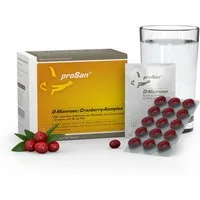 proSan D-Mannose/Cranberry-Komplex, D-Mannose-Pulver + Cranberry-Kapseln, Pulver und Kapseln, 60 St., 85 g