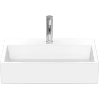 Duravit Vero Air Aufsatzbecken geschliffen 2352600041 60x47cm, ohne Überlauf, mit Hahnlochbank, mit Hahnloch, weiß
