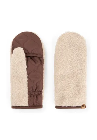 camel active - Teddy-Handschuhe mit Fleecefutter - Gr. - M