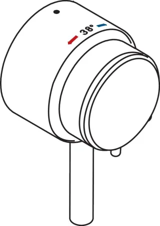 Hansgrohe Triostatgriff kpl.Pharo Duschpaneel Comfort Plus, 25971000 25971000