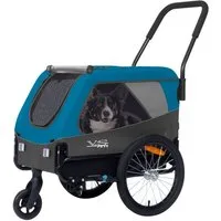 TIGGO Fahrradhundeanhänger Tiggo Medium Hundeanhänger & Buggy 2in1 Fahrradanhänger Hundebuggy