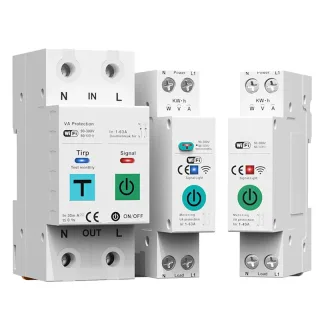DLQ010/DLQ011/DLQ012 1P40A 2P63A Tuya WiFi Circuit Breaker Smart Home Wireless Remote Control Smart Switch Real-Time Who