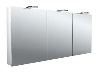 emco Lichtspiegelschrank flat II LED-Leuchte, Aufputz, mit Waschtischbeleuchtung, 3 Türen, 1600 mm,  979706307