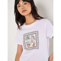 Apricot T-Shirt Tropical Placement Shirt mit tollem Druck