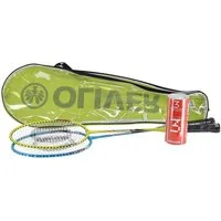 Oliver Badmintonschläger Federball Set Speedpower 850 (2x Schläger, 3x Bälle, 1x Hülle)