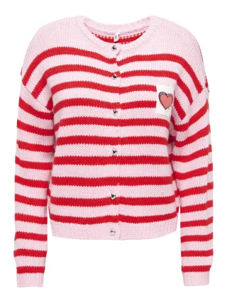 ONLY - ONLMAILEY LS DETAIL O-NECK CARDI CS KNT Orchid Pink - Gr. - M