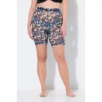 Ulla Popken Shapingpants Strumpf-Radler Schmetterlinge Mesh