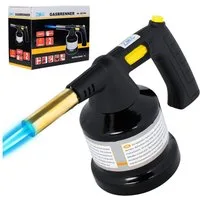 ZMC Flambierbrenner Gasbrenner Kohleanzünder Grillanzünder Lötlampe, (Piezo-Zündung (elektrisch) einstellbare Flammenleistung, Piezo-Zündung (elektrisch) einstellbare Flammenleistung), Lötbrenner Gasanzünder Bunsenbrenner Flammspritzpistole Lötpistol