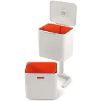 Joseph Joseph Mülleimer Totem Max, austauschbare Aktivkohlefilter, herausnehmbares Biomüllfach 3 L