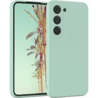 EAZY CASE Handyhülle für Samsung Galaxy S23 Hülle Silikon 6,1 Zoll, Hülle Silikon kratzfest Smart Slimcover Bumper Case Etui Mint Grün