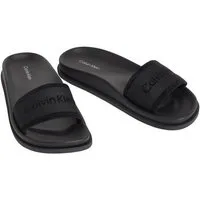 Calvin Klein CITY SANDAL MULE WEBBING Badepantolette Strandschuh, Pool-Slides, Flat mit CK-Logo
