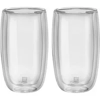 Latte-Macchiato-Glas ZWILLING Sorrento Latte Macchiato Glasset, 350 ml / 2-tlg hochwertiges Borosilikatglas, 2-tlg., Borosilikatglas