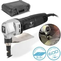 STAHLWERK Blechschere Blechknabber BK-600 ST mit 600 W und 2.000 U/min Nibbler Knabber, (Packung, 1-tlg), bis 2,5 mm Schnitttiefe