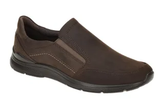 Ecco 51174402072 Herren Slip on Halbschuhe Braun Coffee Nubuck PU- Laufsohle