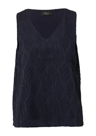 s.Oliver BLACK LABEL - Bluse blau - Gr. - 36