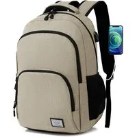 TAN.TOMI Rucksack Laptop Rucksack Herren Große Kapazität Casual Rucksack, für 15,6" Laptop mit USB Ladeanschluss für Reisen