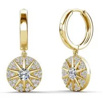ROUGEMONT Paar Creolen Damen Creolen Ohrhänger Sommer Style -Hypoallergen 18K Vergoldung, Hypoallergen für empfindliche Haut geeignet