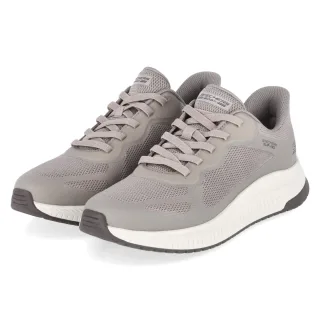 Skechers Slip-Ins Sneaker BOBS SQUAD 4 - Gr. 41 - Taupe - Textil & Synthetik