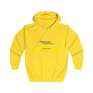 COVRZ Unisex Kapuzenjacke mit durchgehendem Reißverschluss – markantes Grafikdesign Arktisweiß S Ohne