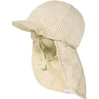 MAXIMO Schirmmütze MINI-Schildmütze, Streifen doppelt, Nackenschutz, Bindeband, UV 50 (1-St)