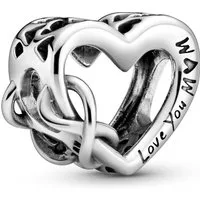 Pandora Kettenanhänger Pandora „Love You Mum“ Unendlichkeits-Herz Charm 798825C00 Anhänger